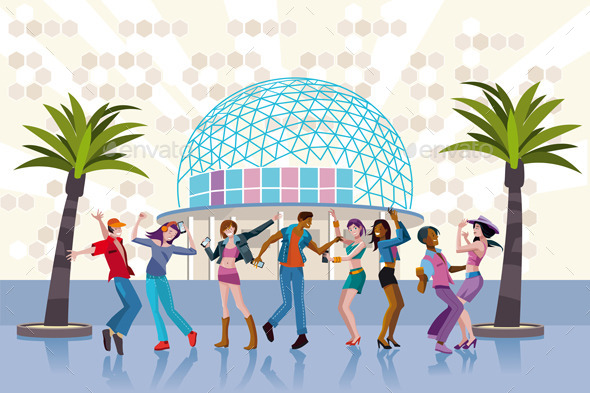 GraphicRiver Young People Dancing In a Club 11171586 GraphicRiver Young People Dancing In a Club 11171586