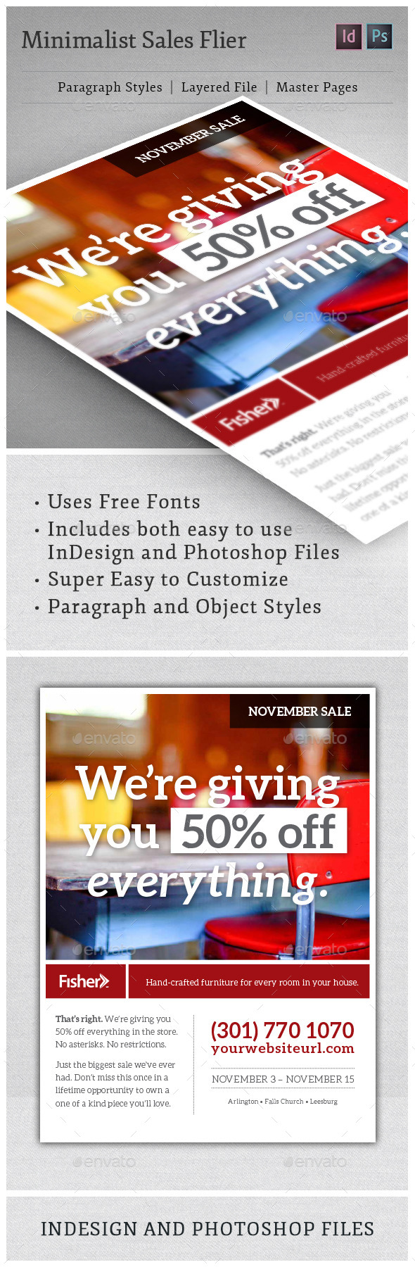 GraphicRiver Minimalist Sales Flyer 10898560 GraphicRiver Minimalist Sales Flyer 10898560
