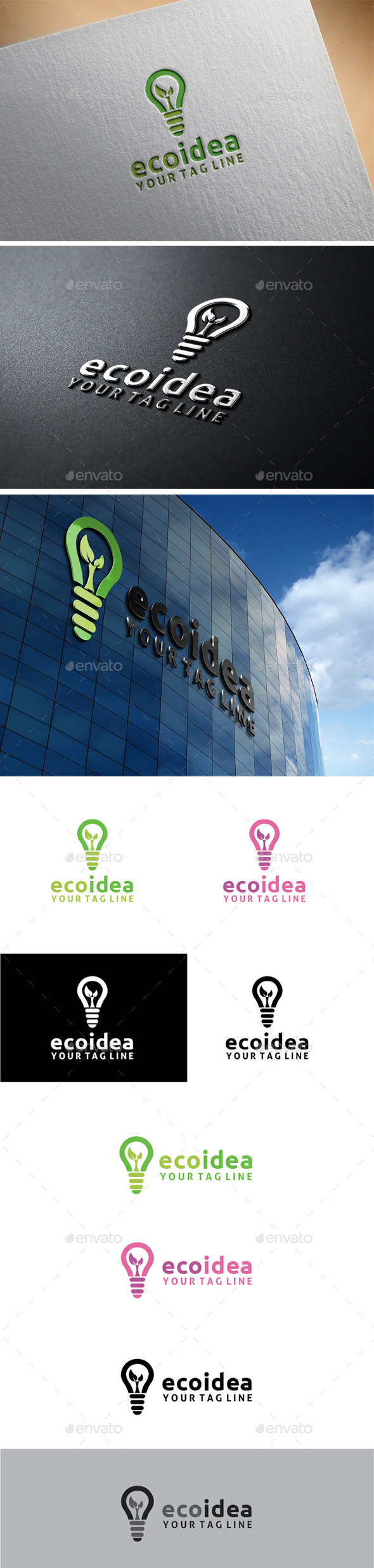 GraphicRiver Eco Idea Logo 11172942 GraphicRiver Eco Idea Logo 11172942