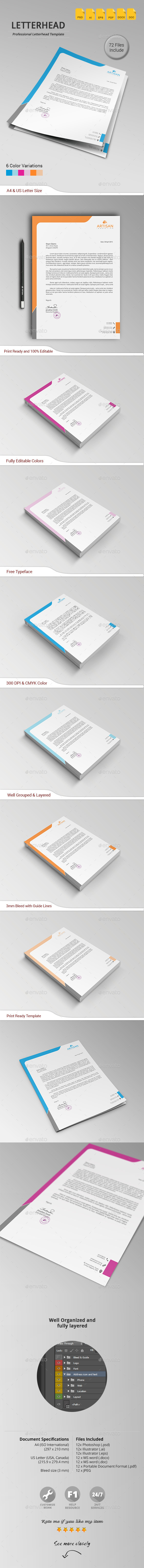 GraphicRiver Letterhead 11173155 GraphicRiver Letterhead 11173155