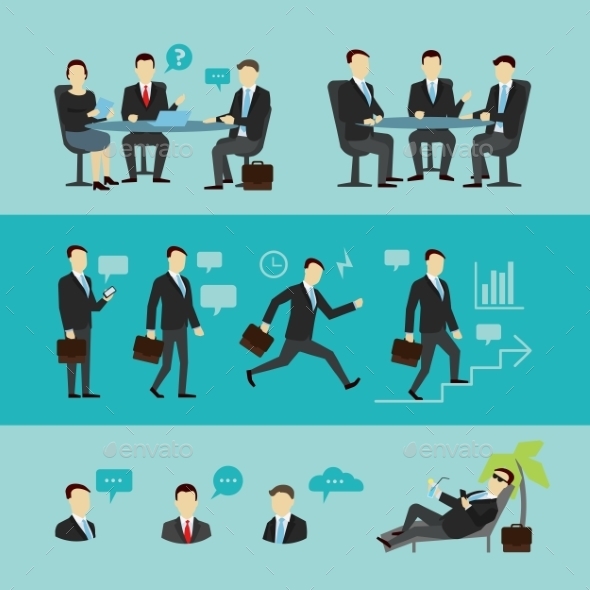 GraphicRiver Teamwork Set 11174190 GraphicRiver Teamwork Set 11174190