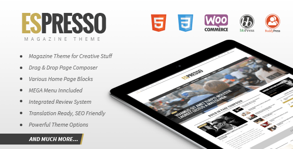 ESPRESSO - Magazine / Newspaper WordPress Theme