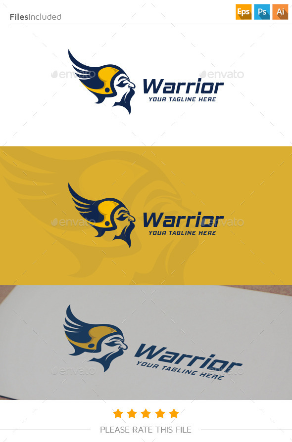 GraphicRiver Warrior Logo 11174968 GraphicRiver Warrior Logo 11174968
