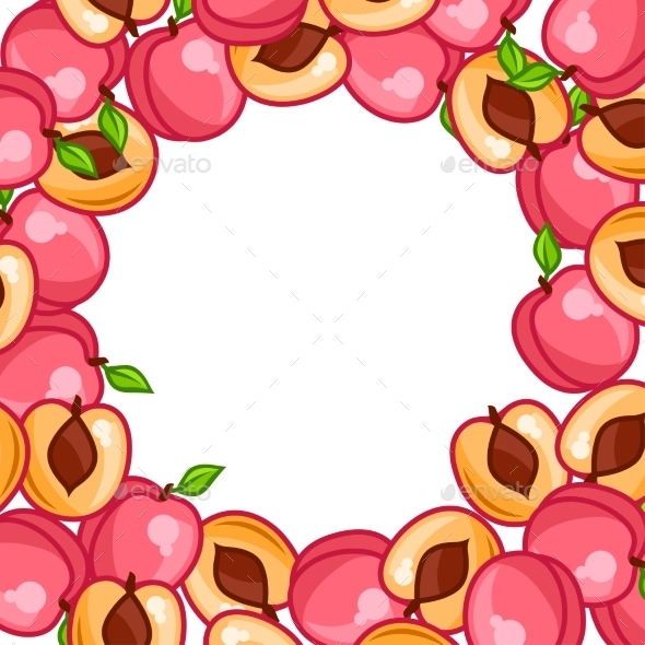 GraphicRiver Peaches Background 11175101 GraphicRiver Peaches Background 11175101