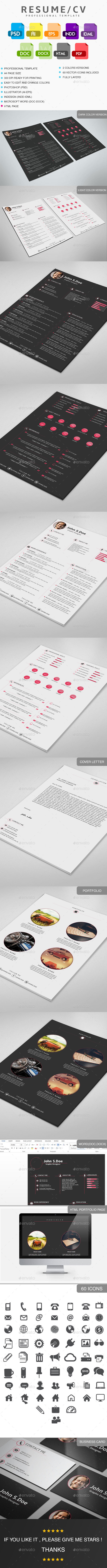 GraphicRiver Resume CV Template 11175797 GraphicRiver Resume CV Template 11175797