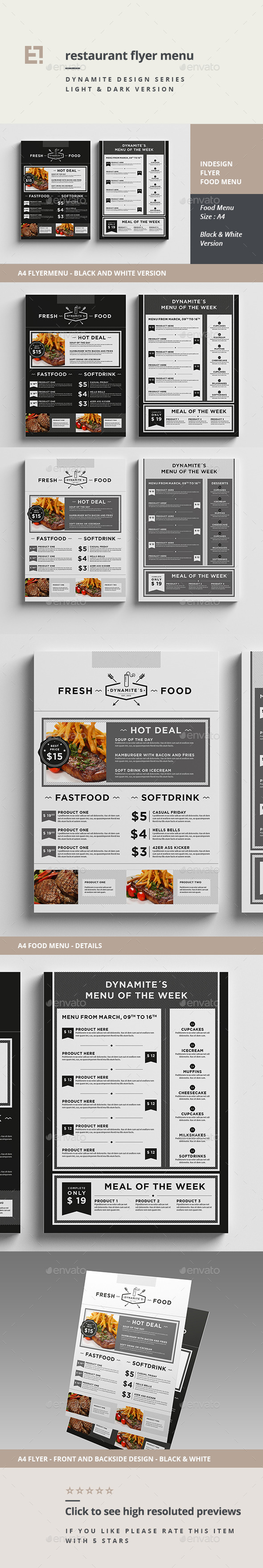 Restaurant Menu Flyer