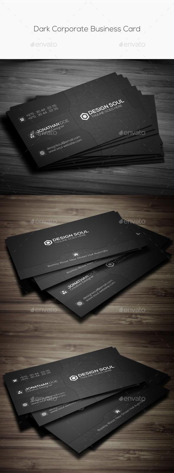 GraphicRiver Dark Corporate Business Card 11177278 GraphicRiver Dark Corporate Business Card 11177278