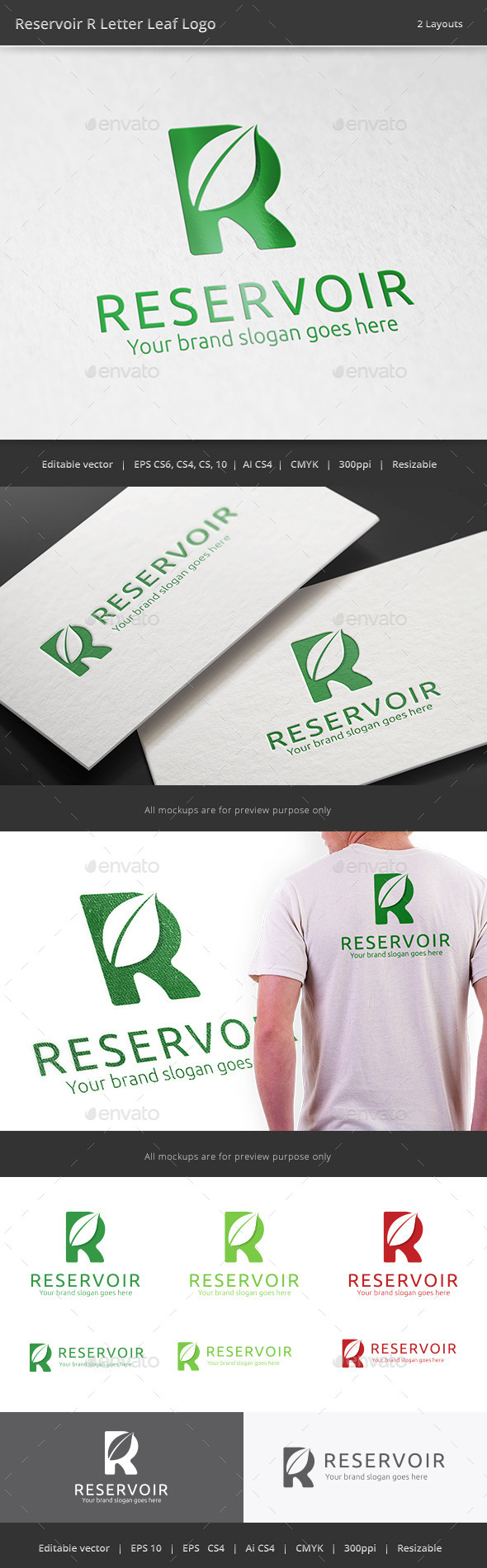 GraphicRiver Reservoir R Letter Leaf Logo 11177492 GraphicRiver Reservoir R Letter Leaf Logo 11177492