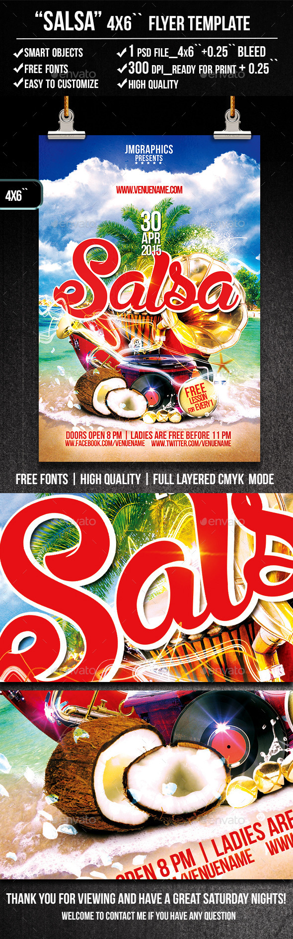 GraphicRiver SALSA Flyer print template 11177496 GraphicRiver SALSA Flyer print template 11177496