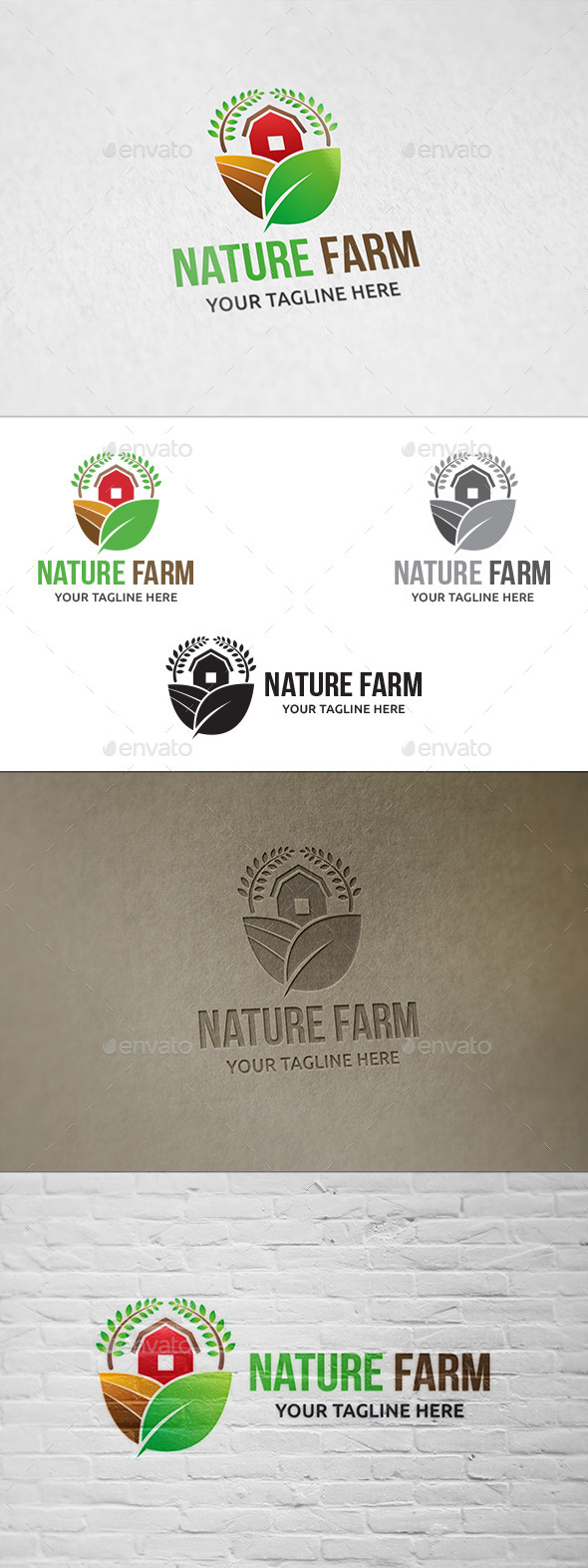 GraphicRiver Nature Farm Logo Template 11178336 GraphicRiver Nature Farm Logo Template 11178336