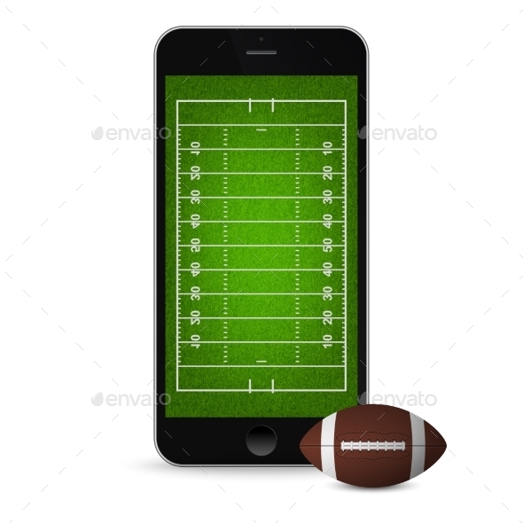 GraphicRiver Smartphone with Football and Field 11178724 GraphicRiver Smartphone with Football and Field 11178724