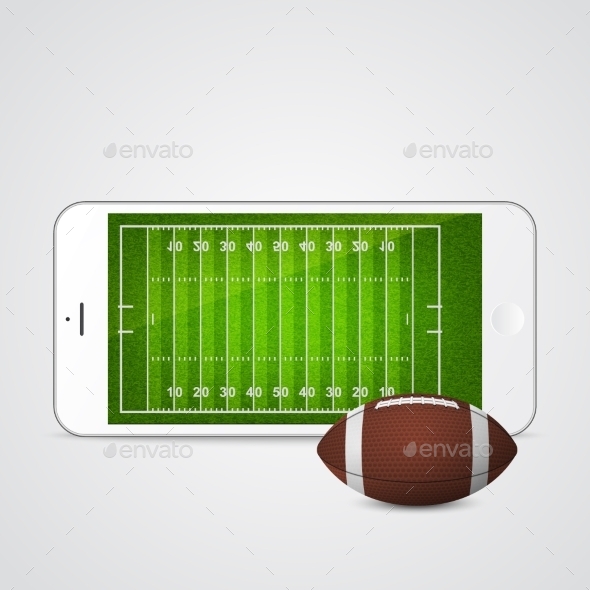 GraphicRiver Smartphone with Football and Field 11178726 GraphicRiver Smartphone with Football and Field 11178726