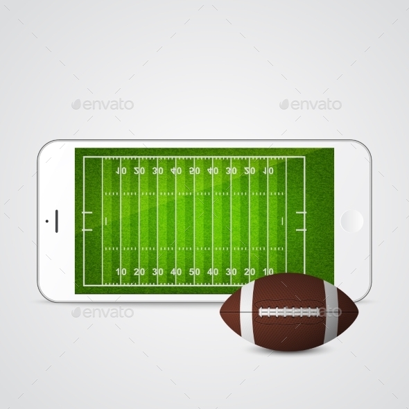 GraphicRiver Smartphone with Football and Field 11178733 GraphicRiver Smartphone with Football and Field 11178733
