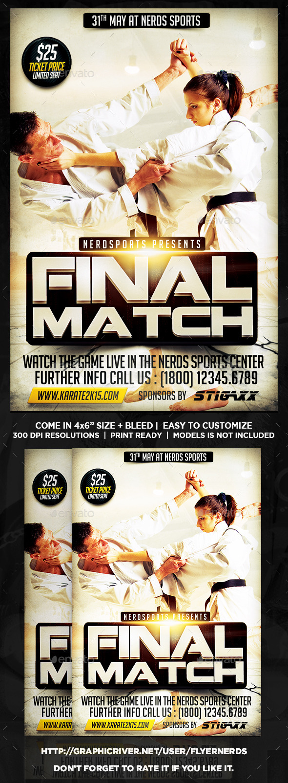 GraphicRiver Karate Championships Sports Flyer 11179524 GraphicRiver Karate Championships Sports Flyer 11179524