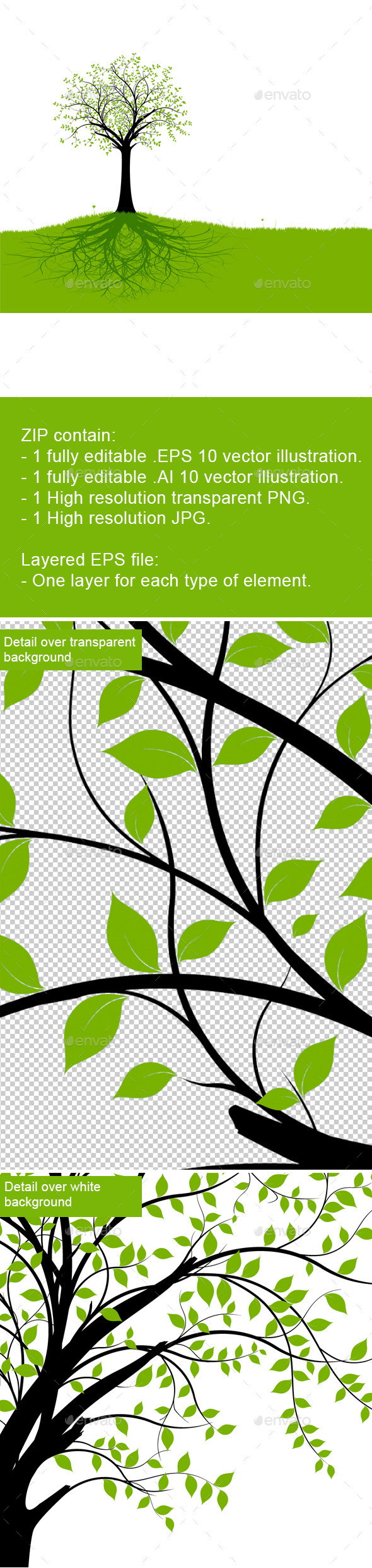 GraphicRiver Tree and Roots 11180936 GraphicRiver Tree and Roots 11180936