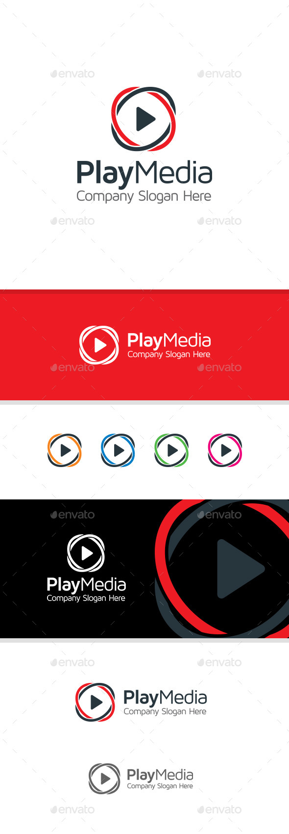GraphicRiver Play Media Logo 11181035 GraphicRiver Play Media Logo 11181035