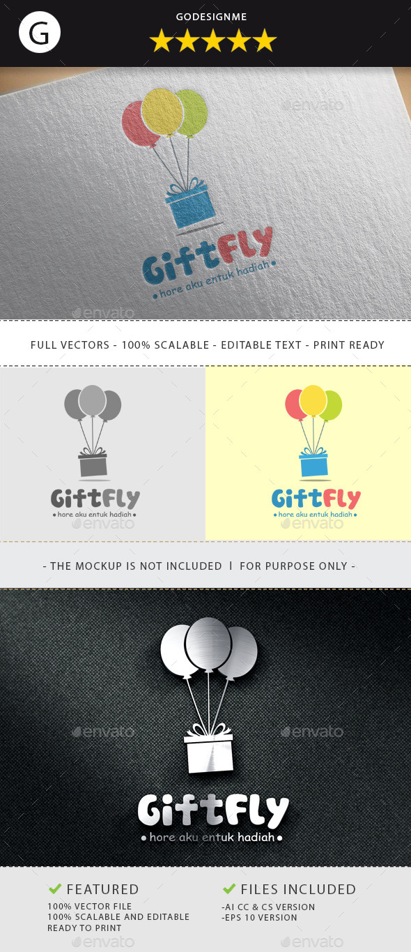GraphicRiver Gift Fly 11181110 GraphicRiver Gift Fly 11181110