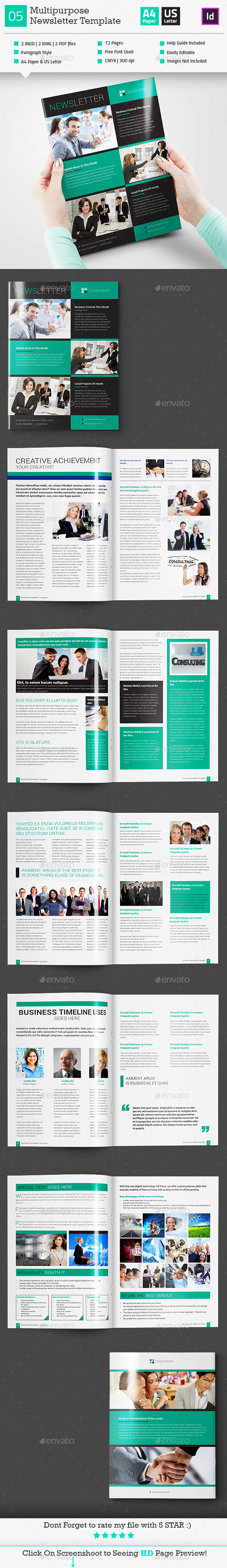 GraphicRiver Multipurpose Newsletter Template InDesign V4 11181438 GraphicRiver Multipurpose Newsletter Template InDesign V4 11181438