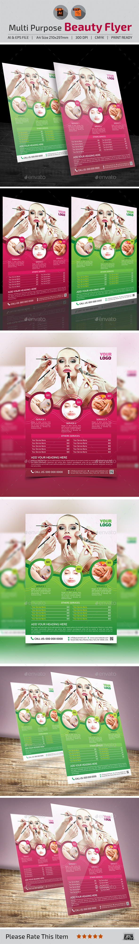 GraphicRiver Multi-Purpose Beauty Flyer 11181951 GraphicRiver Multi-Purpose Beauty Flyer 11181951