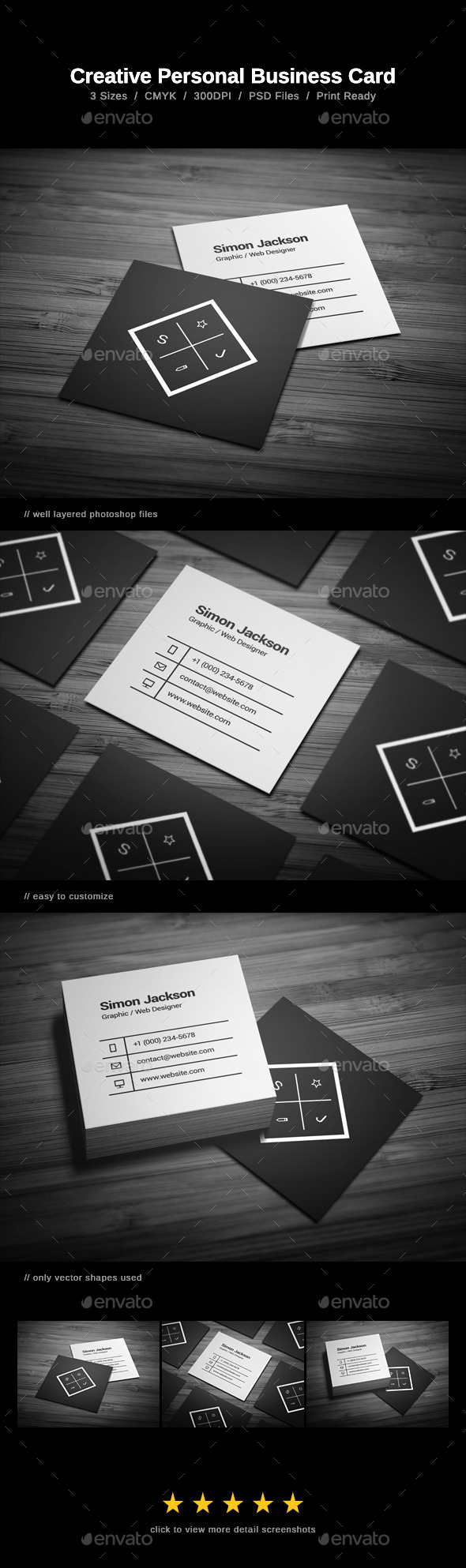 GraphicRiver Creative Personal Business Card 11182009 GraphicRiver Creative Personal Business Card 11182009