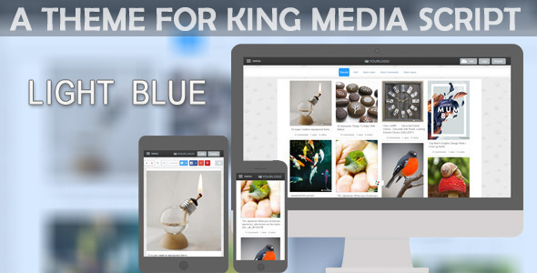 CodeCanyon LightBlue Theme For KingMedia Script 11168382 CodeCanyon LightBlue Theme For KingMedia Script 11168382