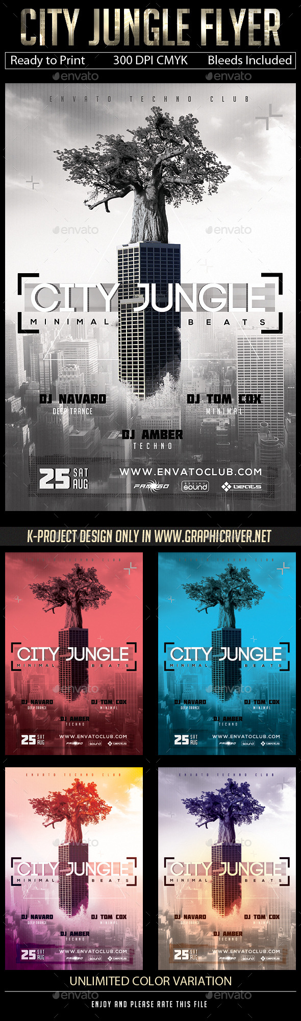 GraphicRiver City Jungle Flyer 11182246 GraphicRiver City Jungle Flyer 11182246
