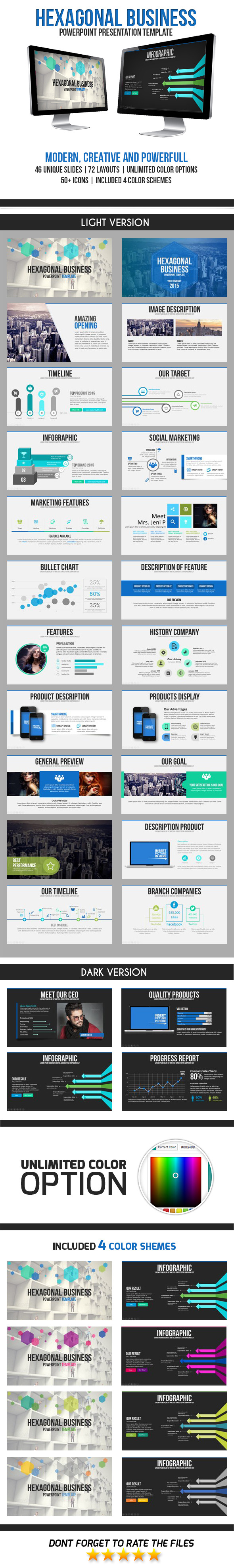 Hexagon Business PowerPoint Template