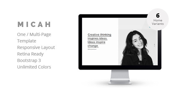 MICAH - Creative Multi-Purpose HTML5 Template