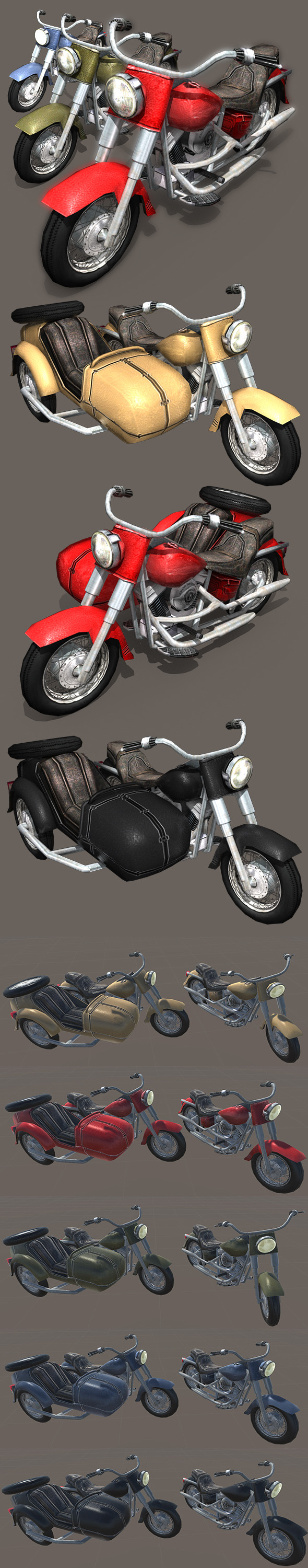3DOcean Heavy Motorcycle with Sidecar 11184440 3DOcean Heavy Motorcycle with Sidecar 11184440