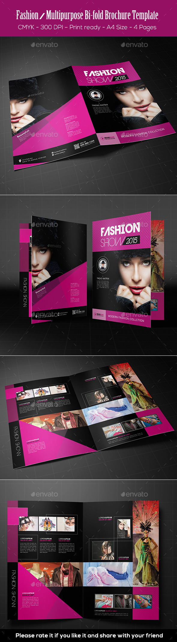 GraphicRiver Fashion Multipurpose Bi-fold Brochure Template 11184462 GraphicRiver Fashion Multipurpose Bi-fold Brochure Template 11184462