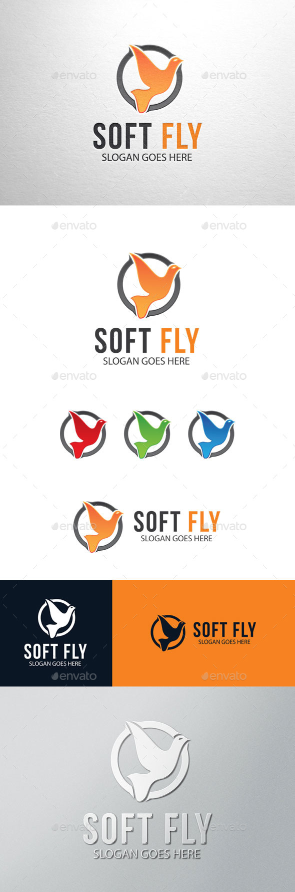 Soft Fly, Bird Logo (Animals)