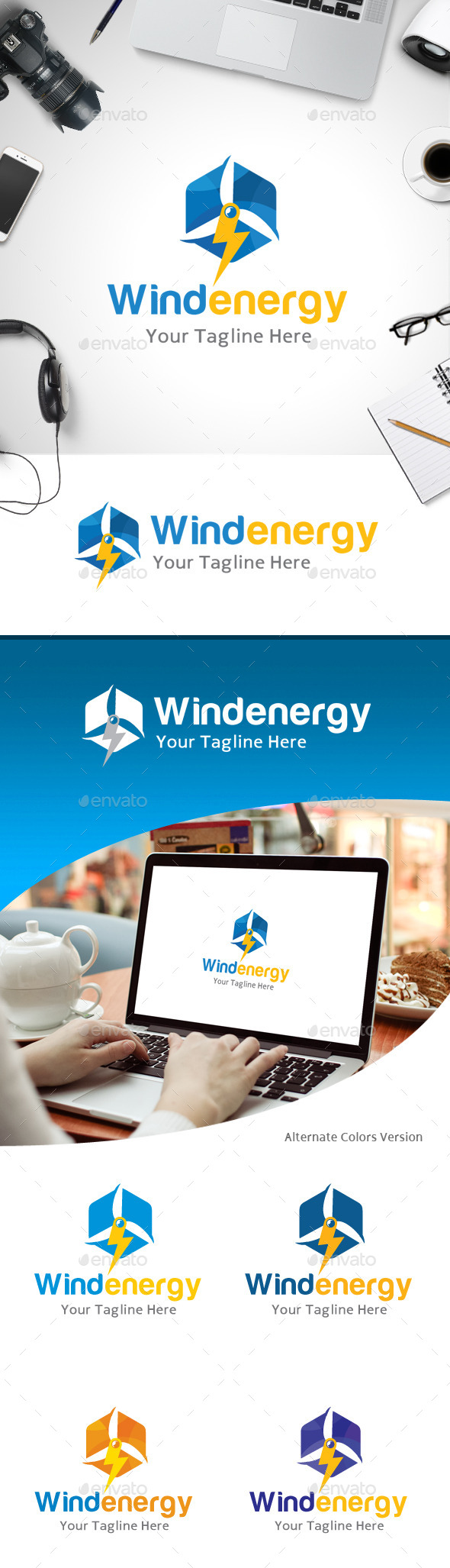 Wind Energy Logo (Objects)