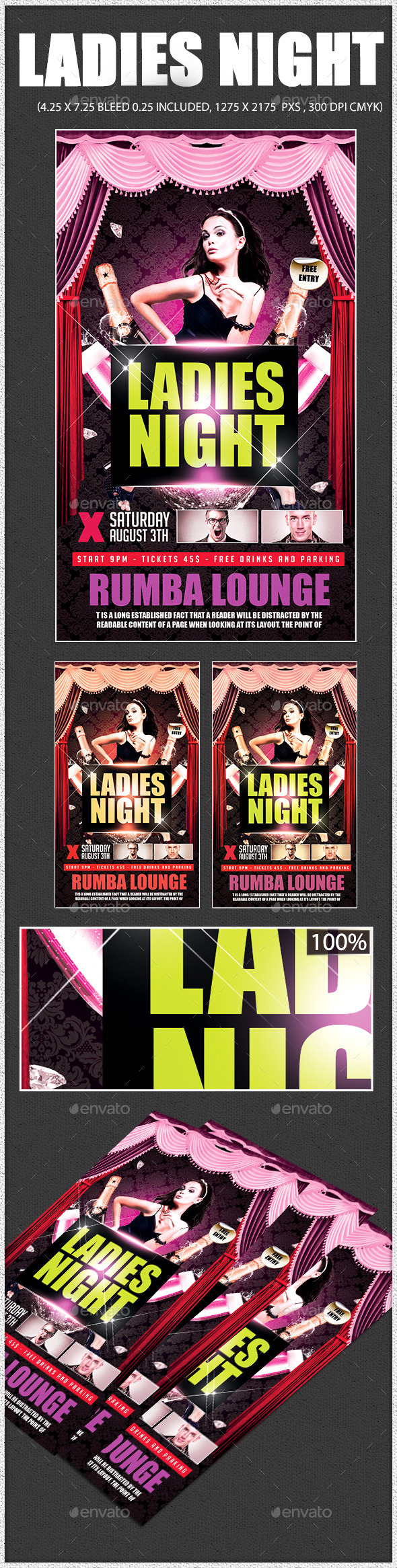 GraphicRiver Ladies Night 11184750 GraphicRiver Ladies Night 11184750