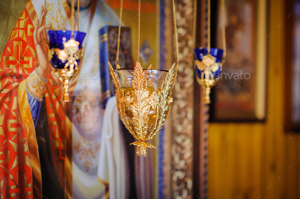 Gold stands in the Orthodox Church (Misc) Photo Download