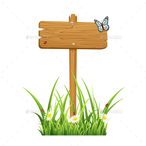 GraphicRiver Wooden Sign in Grass 11187205 GraphicRiver Wooden Sign in Grass 11187205
