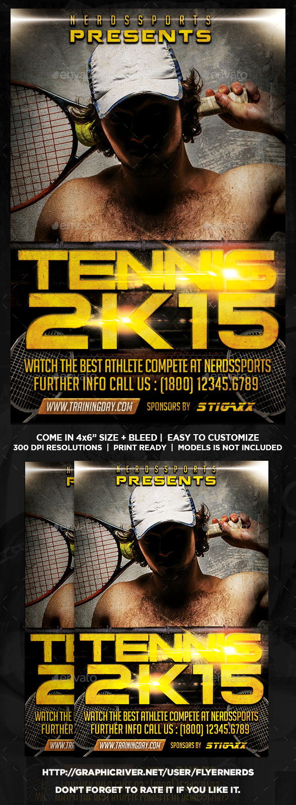 GraphicRiver Tennis 2K15 Sports Flyer 11187631 GraphicRiver Tennis 2K15 Sports Flyer 11187631