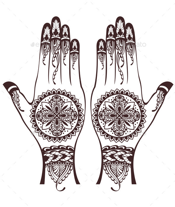 GraphicRiver Vector Illustration of Hands with Henna Tattoos 11192435 GraphicRiver Vector Illustration of Hands with Henna Tattoos 11192435