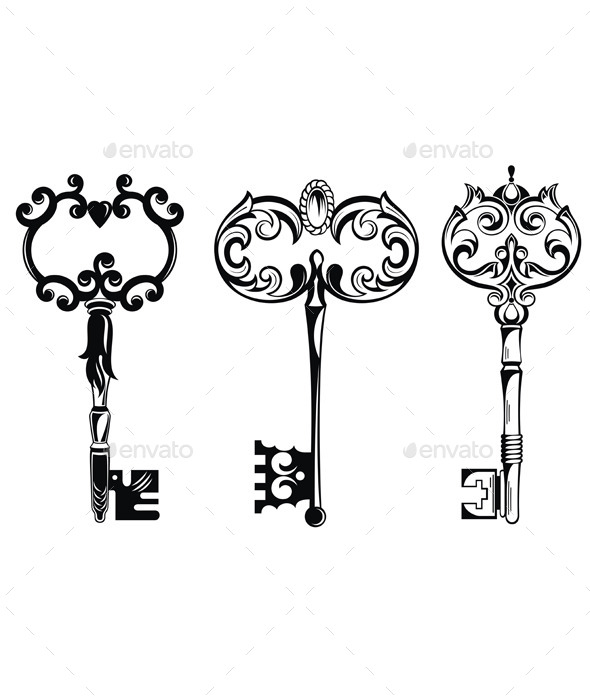 GraphicRiver Collection of Vintage Keys 11192567 GraphicRiver Collection of Vintage Keys 11192567