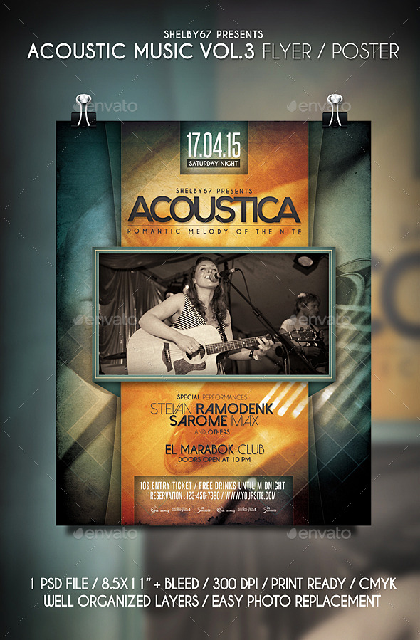 GraphicRiver Acoustic Music Flyer Poster Vol.3 11193522 GraphicRiver Acoustic Music Flyer Poster Vol.3 11193522