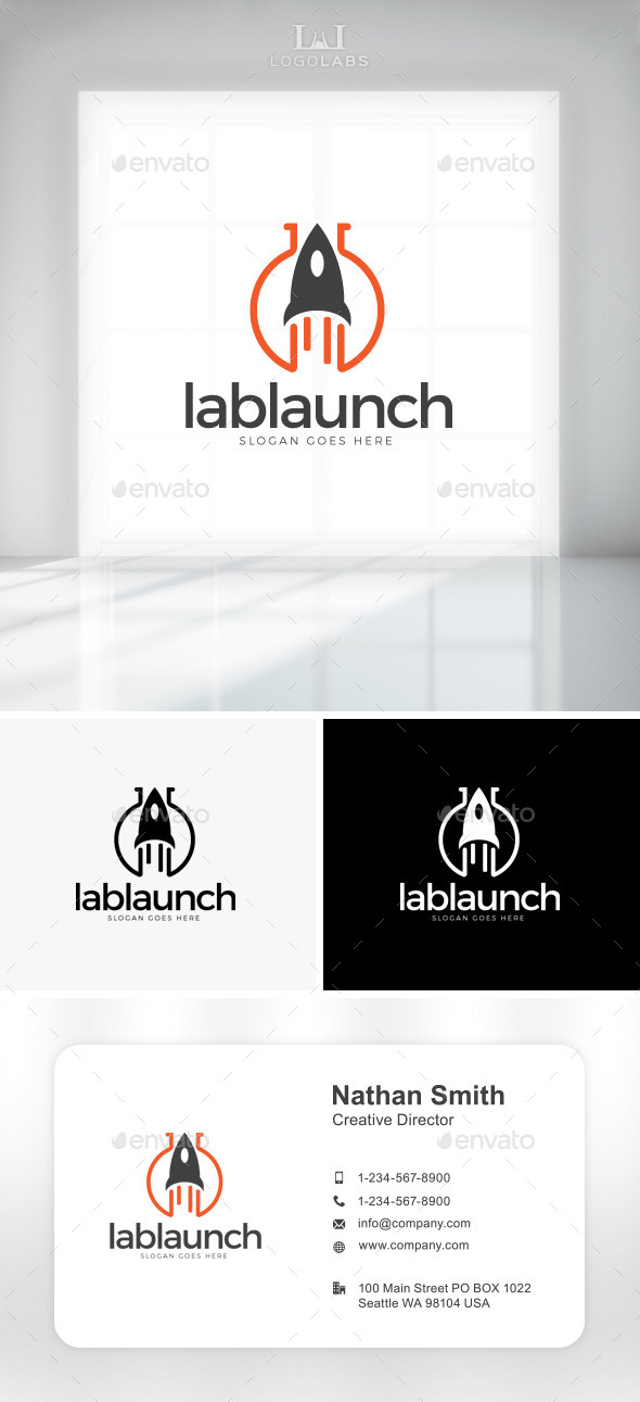 GraphicRiver Lab Launch Logo 11194077 GraphicRiver Lab Launch Logo 11194077