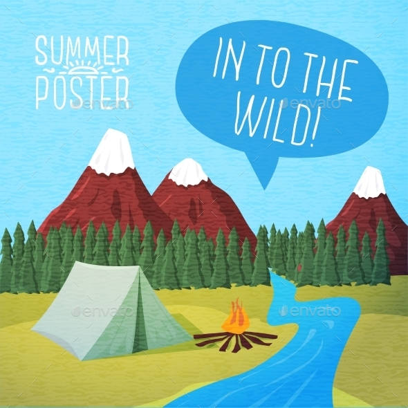 GraphicRiver Summer Poster 11194430 GraphicRiver Summer Poster 11194430