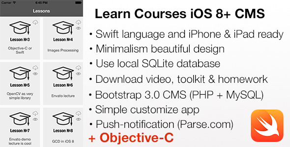 CodeCanyon LEARN Courses Mobile iOS 8 & CMS Swift and Objective-C projects 10939211 CodeCanyon LEARN Courses Mobile iOS 8 & CMS Swift and Objective-C projects 10939211