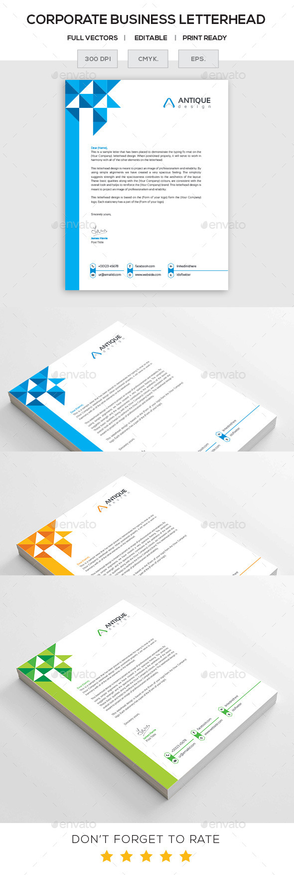 GraphicRiver Corporate Letterhead 11195812 GraphicRiver Corporate Letterhead 11195812