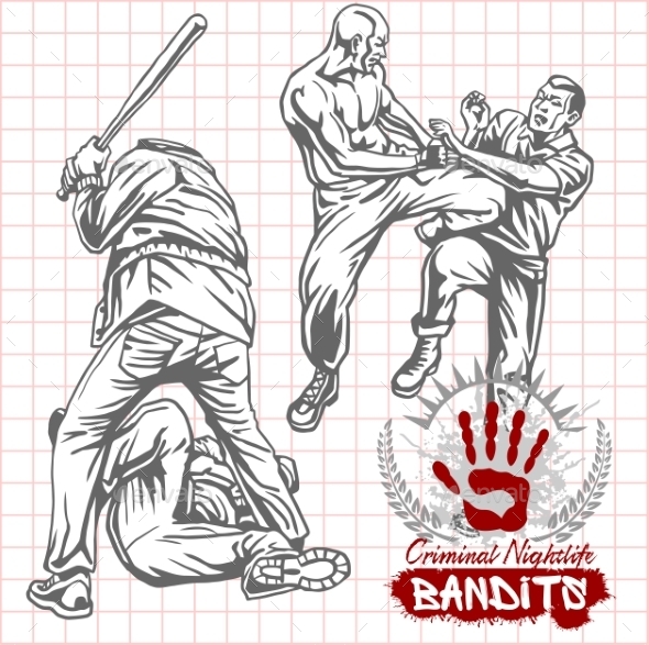 GraphicRiver Bandits and Hooligans Criminal Nightlife 11196329 GraphicRiver Bandits and Hooligans Criminal Nightlife 11196329