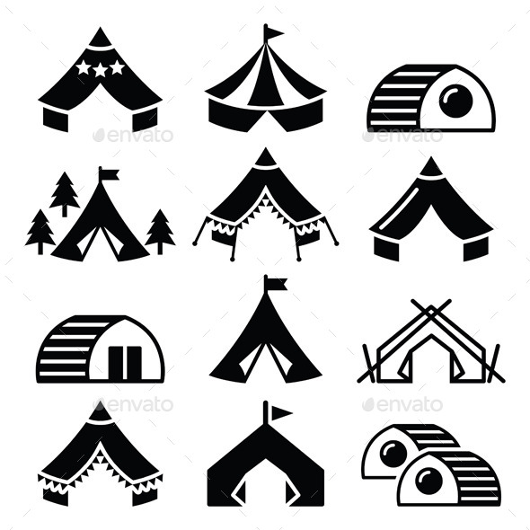 GraphicRiver Glamping Luxurious Camping Tents and Bambu Houses 11196721 GraphicRiver Glamping Luxurious Camping Tents and Bambu Houses 11196721