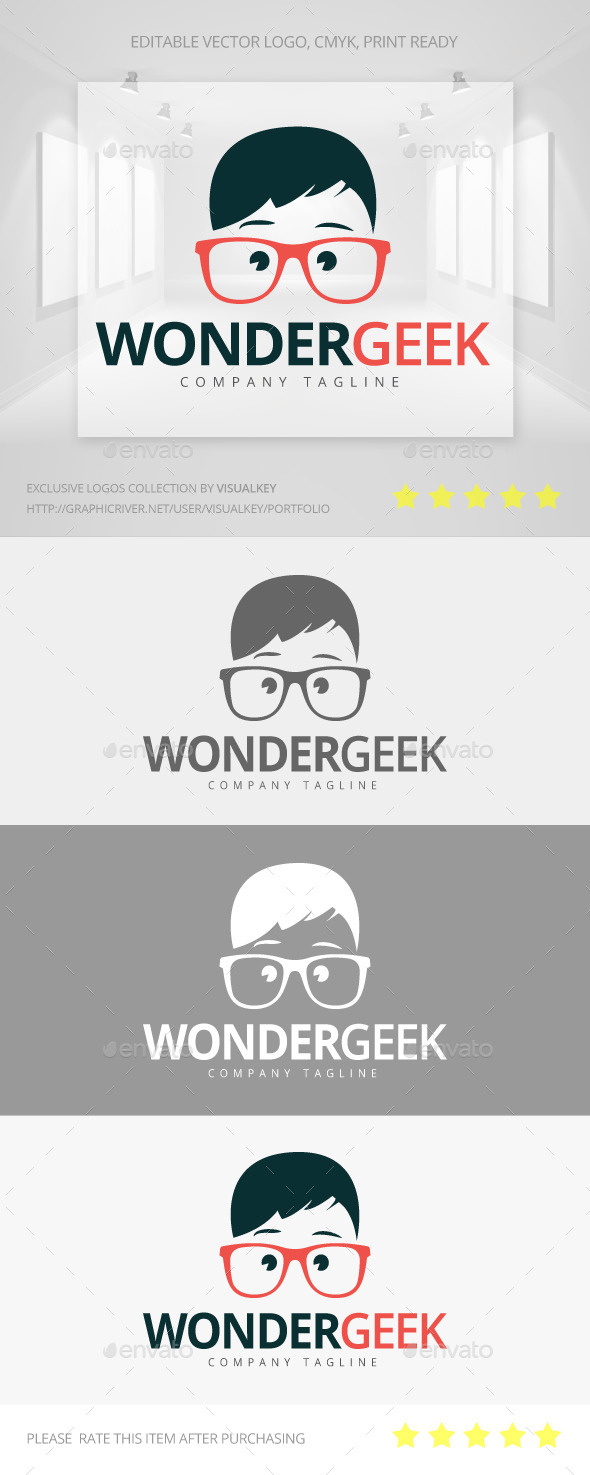 GraphicRiver Wonder Geek Logo 11197618 GraphicRiver Wonder Geek Logo 11197618