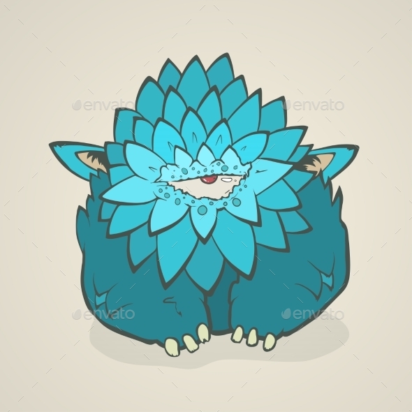 GraphicRiver Cartoon Blue Monster 11197724 GraphicRiver Cartoon Blue Monster 11197724