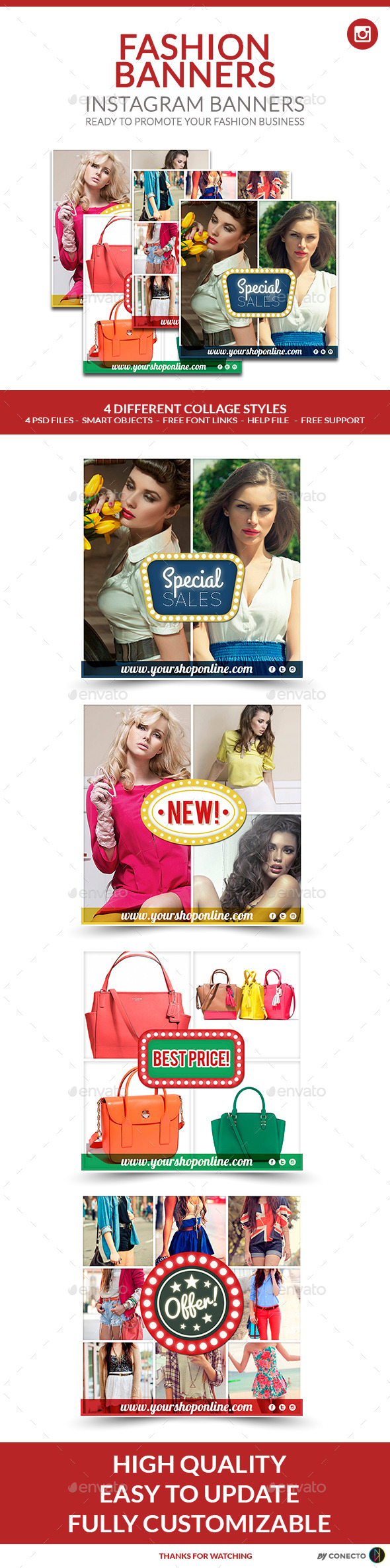 GraphicRiver Instagram Fashion Banners 11197896 GraphicRiver Instagram Fashion Banners 11197896