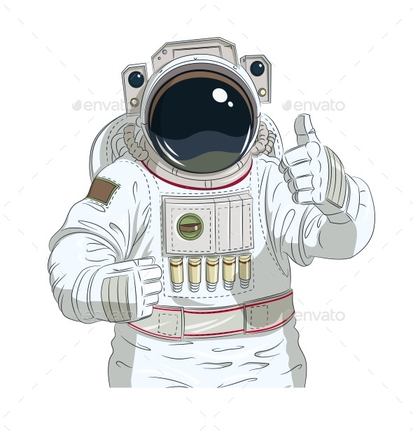 GraphicRiver Astronaut Gesture Okay 11199123 GraphicRiver Astronaut Gesture Okay 11199123