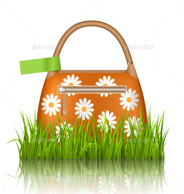 GraphicRiver Orange Bag with Chamomiles in Grass Lawn 11199271 GraphicRiver Orange Bag with Chamomiles in Grass Lawn 11199271